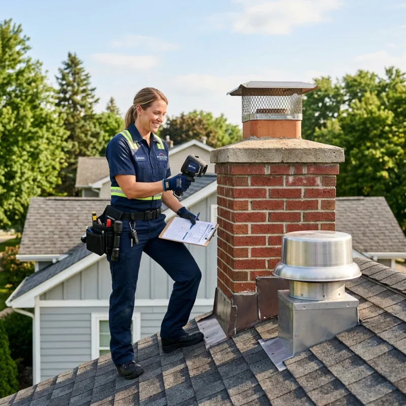 Technician inspecting a New Gisborne roof cavity and ductwork for a dead bird